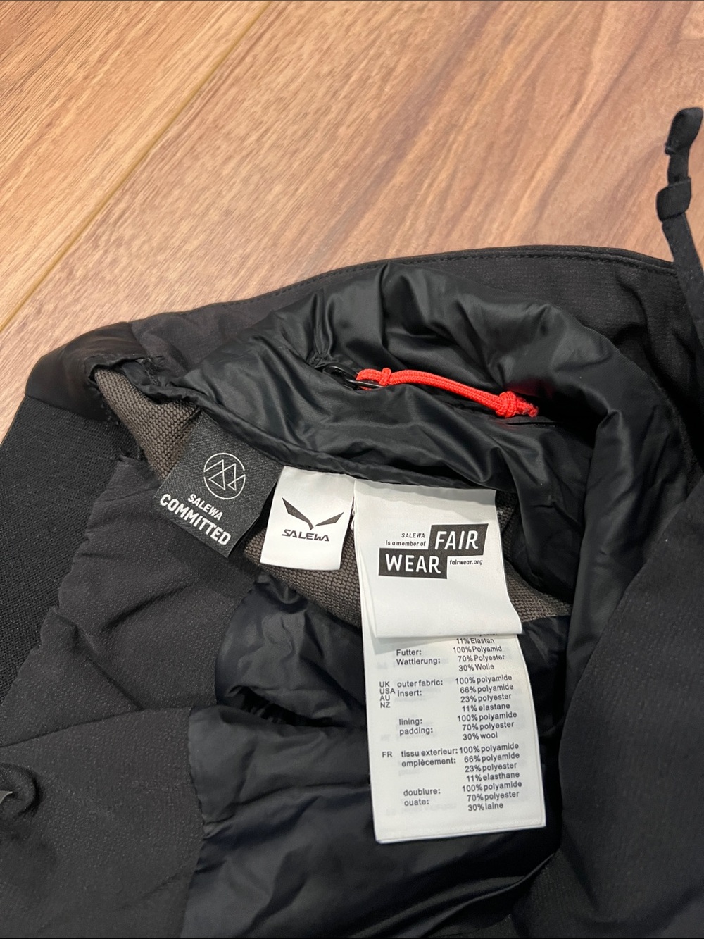 Salewa Sella TirolWool Responsive Skirt in Black Size Small - Picture 3 of 12